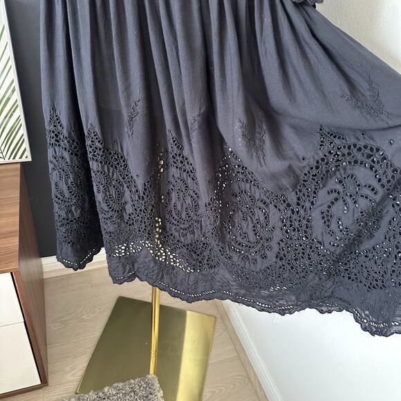 ANTHROPOLOGIE FLOREAT Osira Swing Tunic Dress Eyelet - Picture 5 of 15